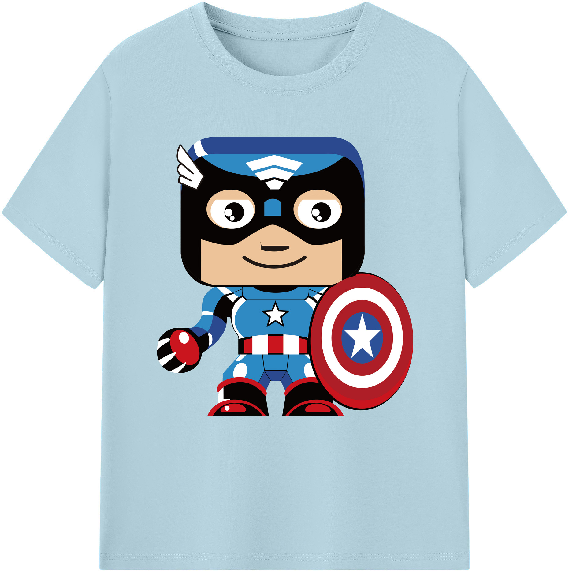 （画像用） アベンジャーズ The Avengers 綿100％半袖Tシャツ（フロントプリント）